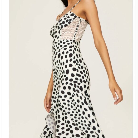 PatBO Bossa Lace Trim Maxi Dress Size 12 - Picture 4 of 5